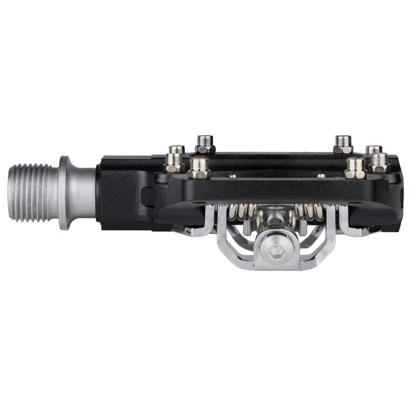 Venzo Multi-Use Compatible with Shimano SPD Mountain Bike Bicycle Sealed Clipless Pedals - Dual Platform Multi-Purpose - Great for Touring, Road, Trekking Bikes - Size: 85 x 80 mm = 3.3 x 3.1 inch - Image 3